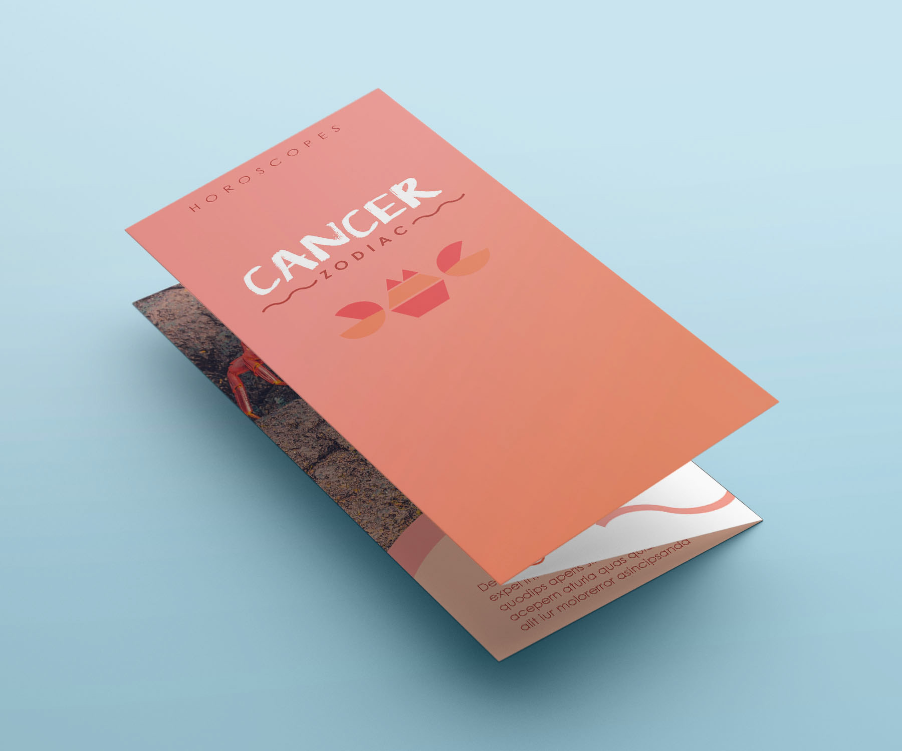 Horoscope Brochure Cover Folded
