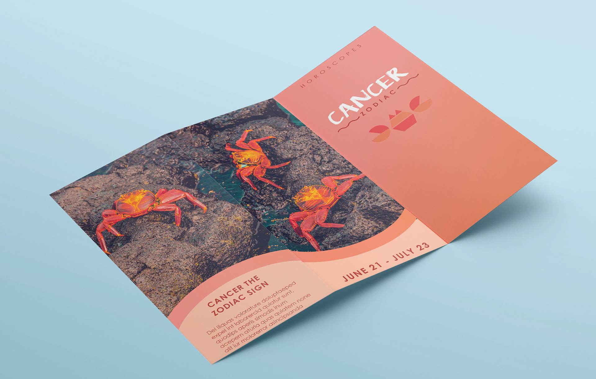 Horoscope Brochure Outside Cover