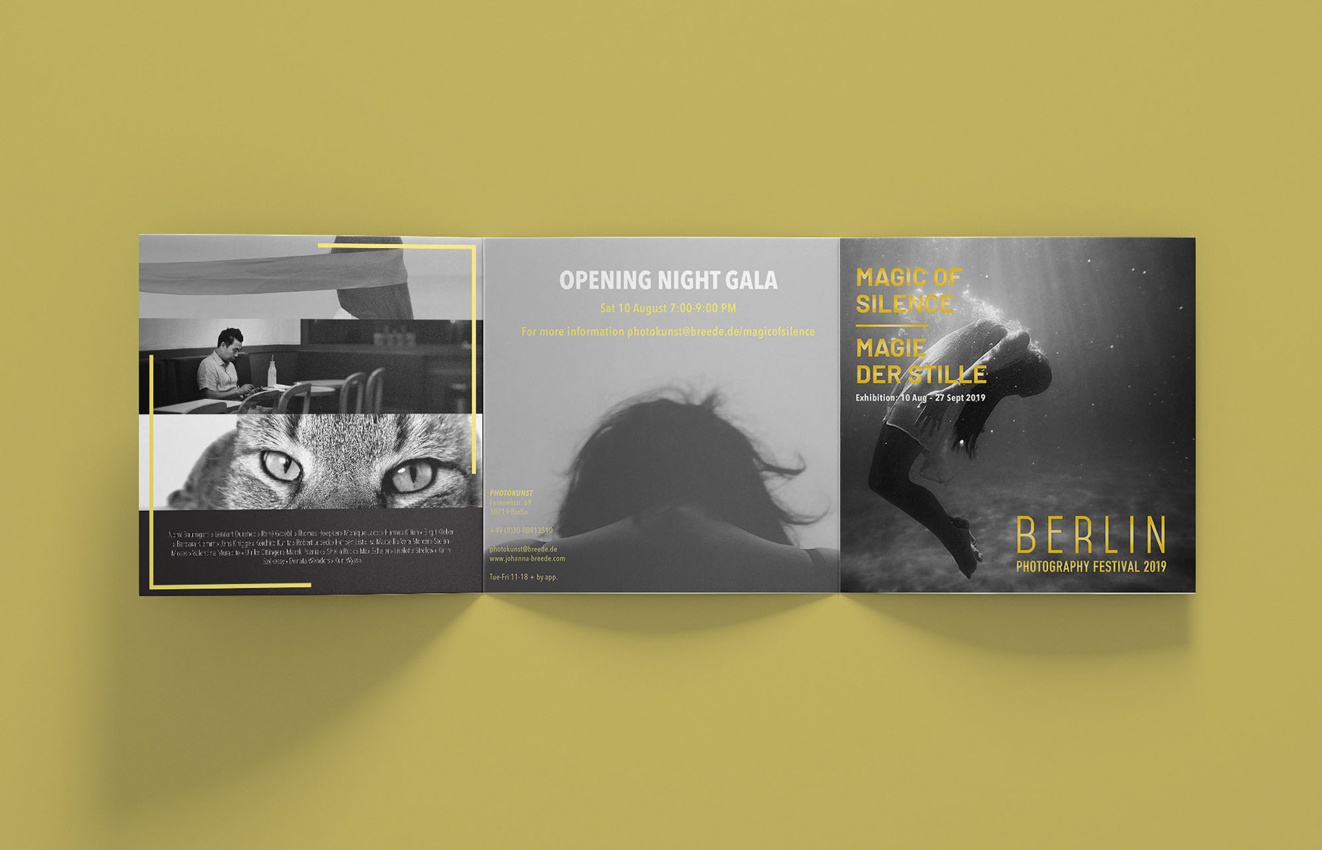 Berlin Photography Festival 2019 Brochure Mock Up Outside