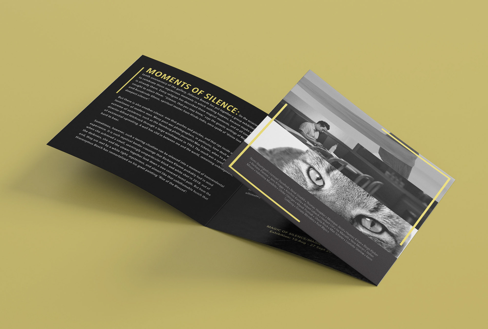 Berlin Photography Festival 2019 Brochure Mock Up Inside Half Folded