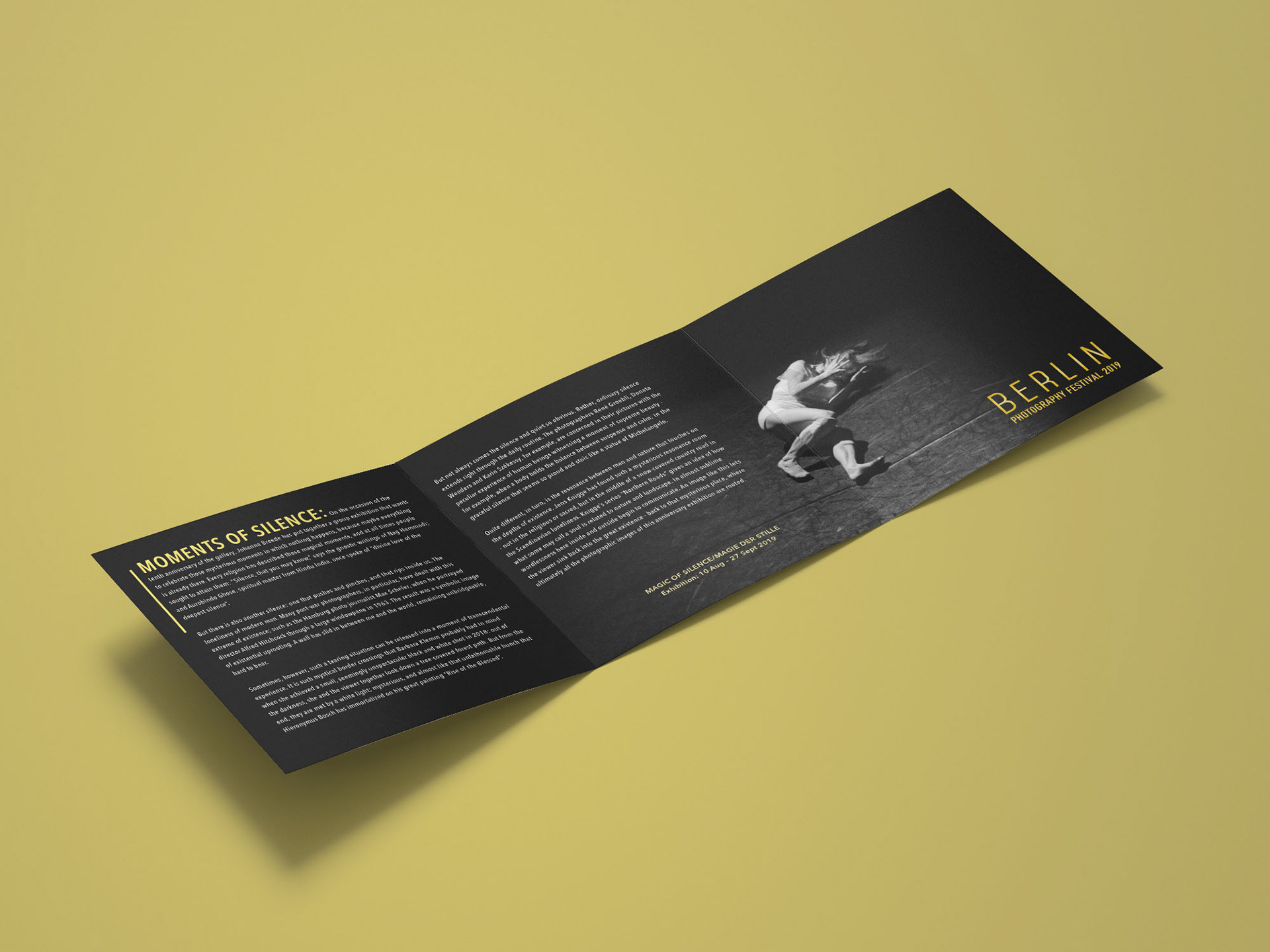 Berlin Photography Festival 2019 Brochure Mock Up Inside Open Diagonal