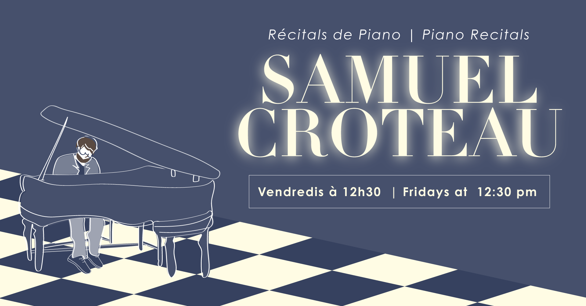 Samuel Croteau Piano Recitals 2023 Cover Image