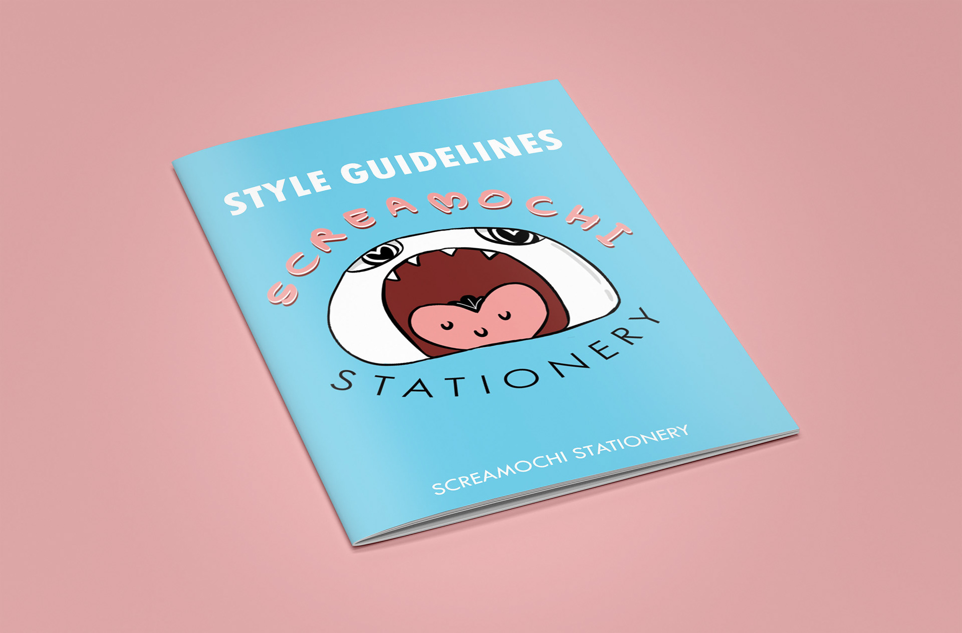 Screamochi Brand and Style Guide Mock Up Cover Closed