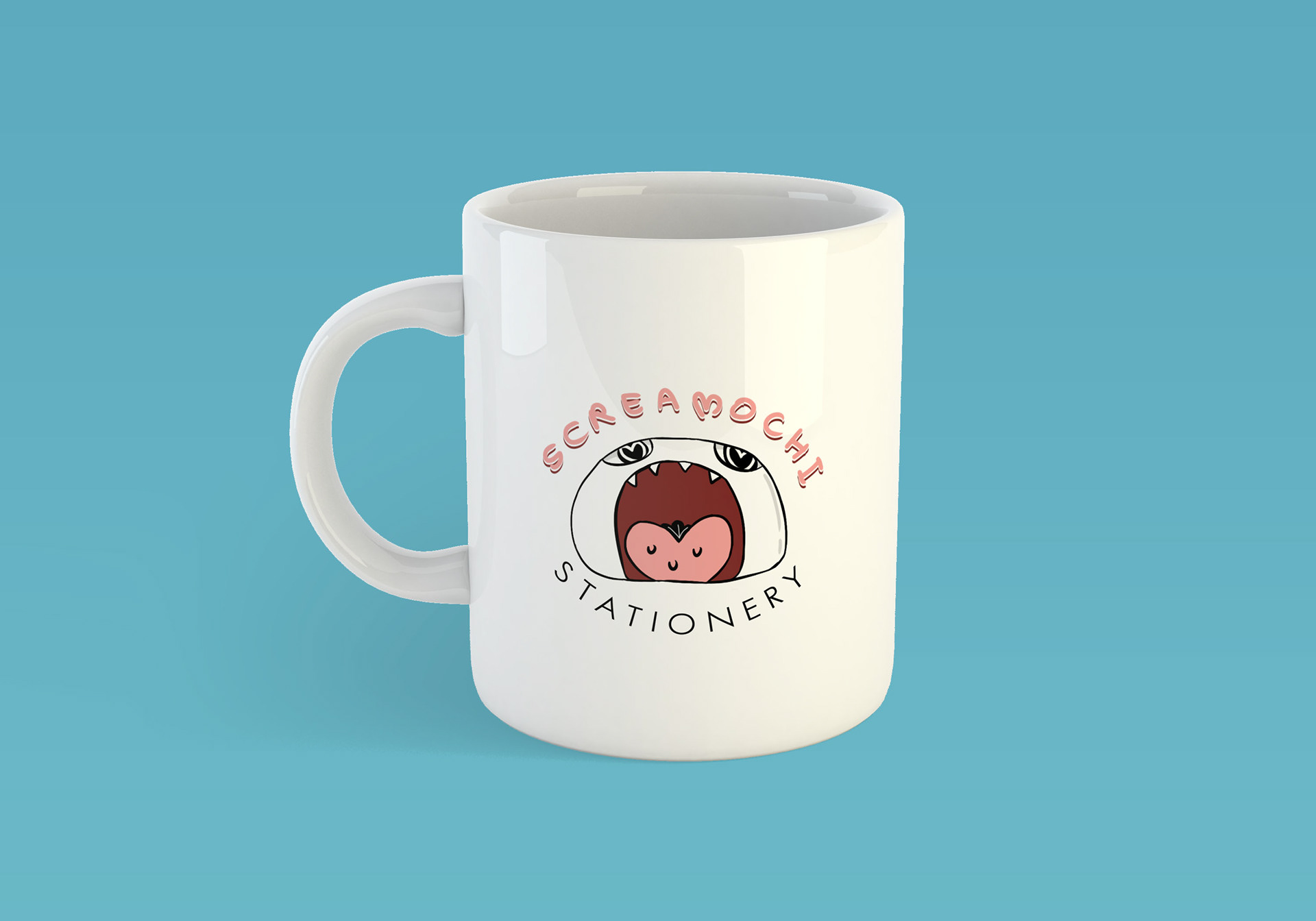 Screamochi Merchandise Mug Mock Up