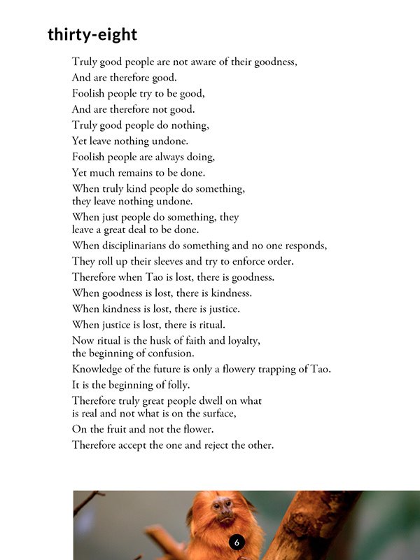 Tao Te Ching E-Book Page Two Image